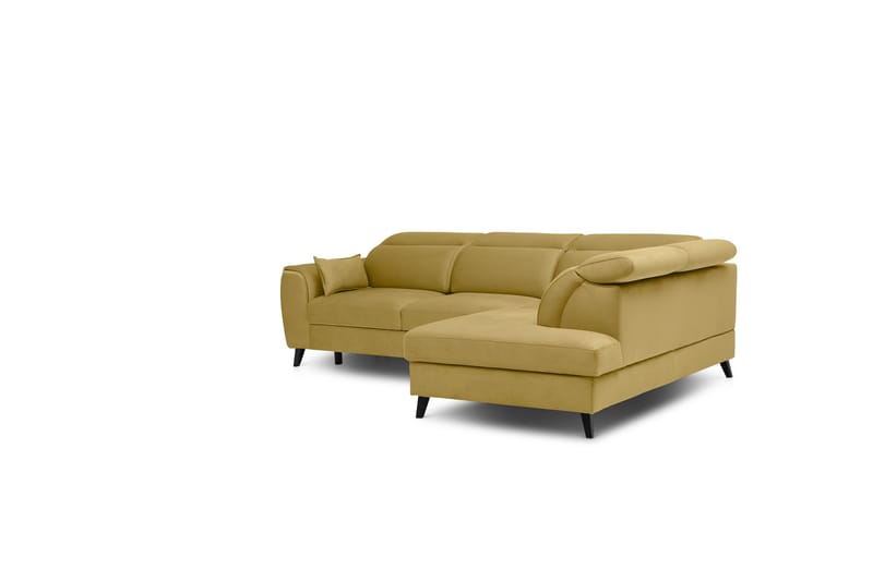 Vuodesohva avopäädyllä Yasmine 3:n ist - Keltainen - Huonekalut - Sohva - Vuodesohva
