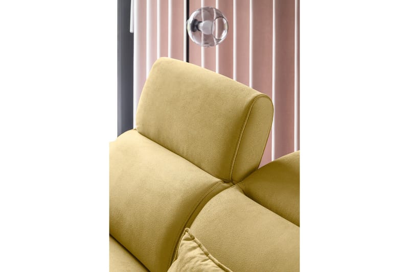 Vuodesohva avopäädyllä Yasmine 3:n ist - Keltainen - Huonekalut - Sohva - Vuodesohva