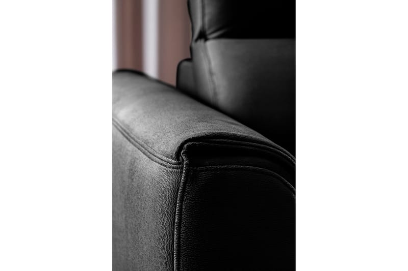 Vuodesohva avopäädyllä Yasmine 3:n ist - Musta - Huonekalut - Sohva - Vuodesohva