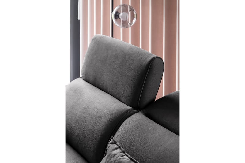 Vuodesohva avopäädyllä Yasmine 3:n ist - Tummanharmaa - Huonekalut - Sohva - Vuodesohva