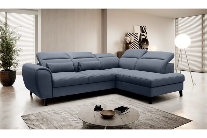 Vuodesohva avopäädyllä Yasmine 3:n ist - Tummansininen - Huonekalut - Sohva - Vuodesohva