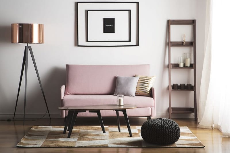 Vuodesohva Belfast 148 cm - Vaaleanpunainen - Huonekalut - Sohva - Vuodesohva
