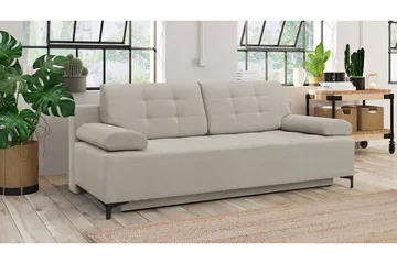 Vuodesohva Brassington - Beige - Huonekalut - Sohva - Vuodesohva - 3 istuttava vuodesohva