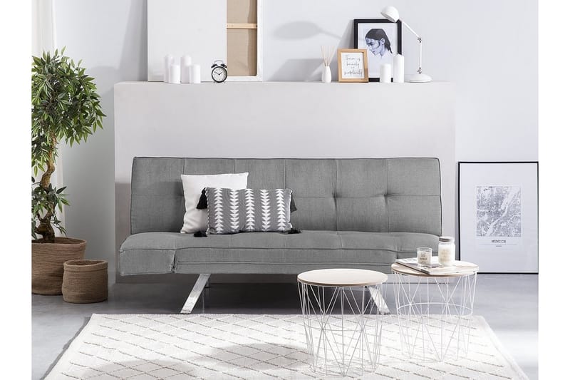 Vuodesohva Bristol 180 cm - Harmaa - Huonekalut - Sohva - Vuodesohva - 3 istuttava vuodesohva