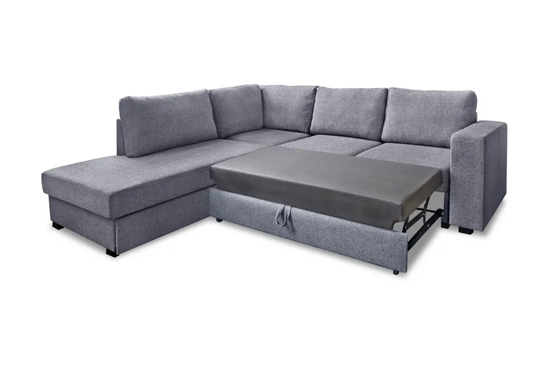 Vuodesohva Carosello 3:n ist avopäädyllä Vasen - Vaaleanharmaa - Huonekalut - Sohva - Vuodesohva