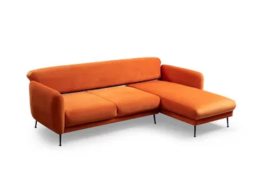 Vuodesohva Daquawn Divaanilla Oikea - Oranssi - Huonekalut - Sohva - Vuodesohva