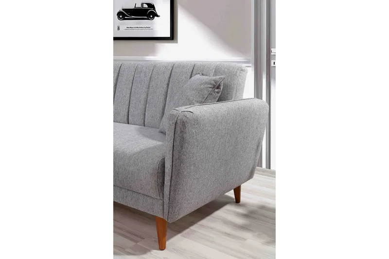 Vuodesohva Divaanilla Banize Vasen - Harmaa/Luonnonväri - Huonekalut - Sohva - Vuodesohva