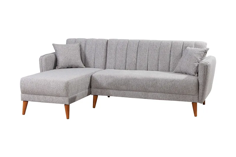 Vuodesohva Divaanilla Banize Vasen, Harmaa/Luonnonväri