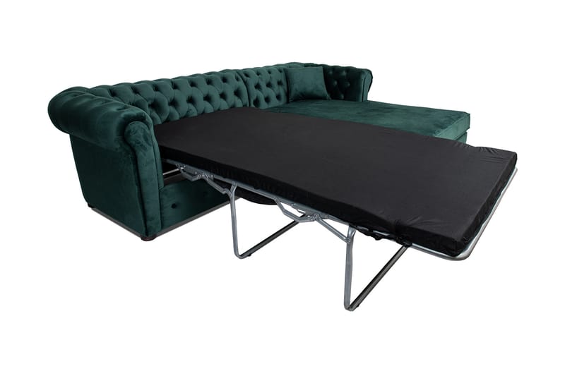 Vuodesohva divaanilla Chesterfield Kristina - Tummanvihreä - Huonekalut - Sohva - Vuodesohva