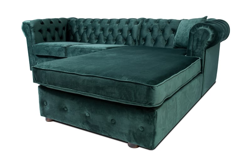 Vuodesohva divaanilla Chesterfield Kristina - Tummanvihreä - Huonekalut - Sohva - Vuodesohva