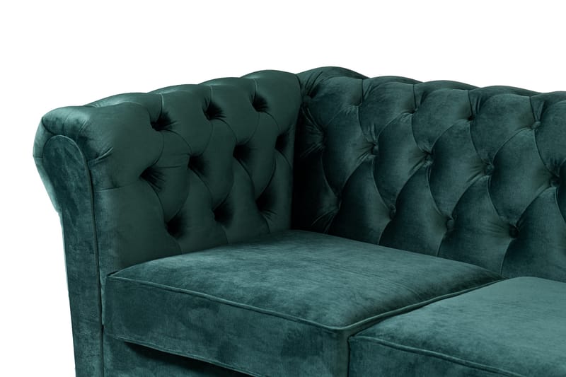 Vuodesohva divaanilla Chesterfield Kristina - Tummanvihreä - Huonekalut - Sohva - Vuodesohva