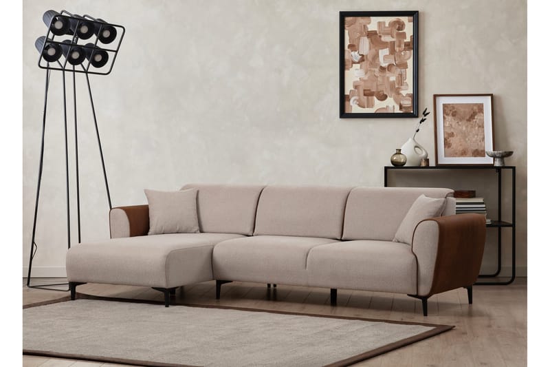 Vuodesohva Divaanilla Demeden - Beige - Huonekalut - Sohva - Vuodesohva