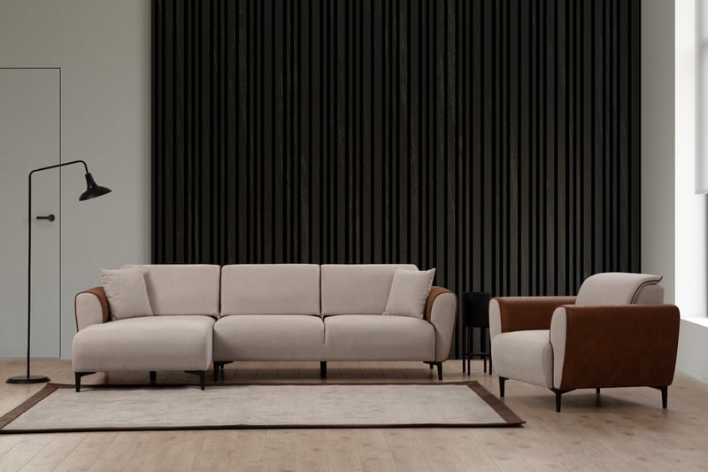 Vuodesohva Divaanilla Demeden - Beige - Huonekalut - Sohva - Vuodesohva