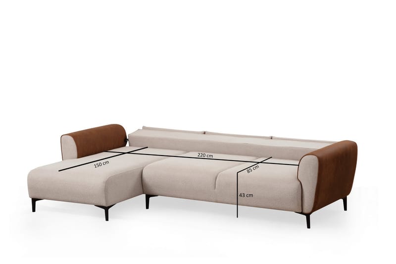 Vuodesohva Divaanilla Demeden - Beige - Huonekalut - Sohva - Vuodesohva