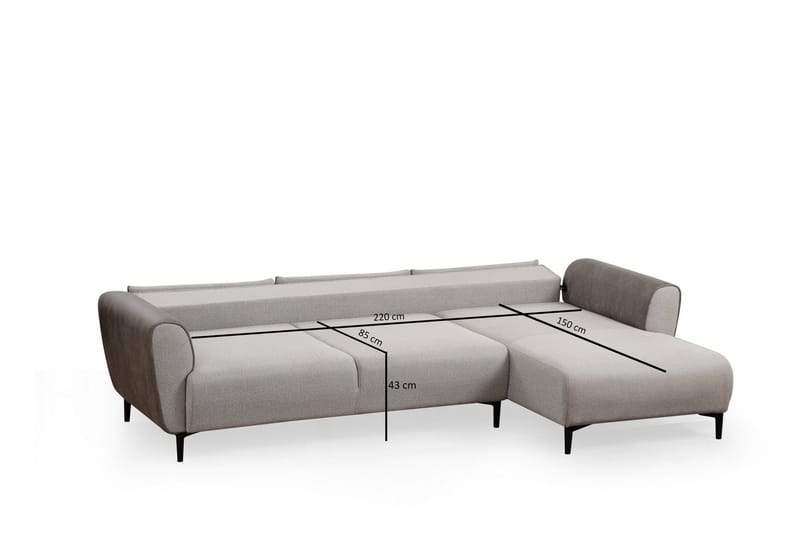 Vuodesohva Divaanilla Demeden - Harmaa - Huonekalut - Sohva - Vuodesohva