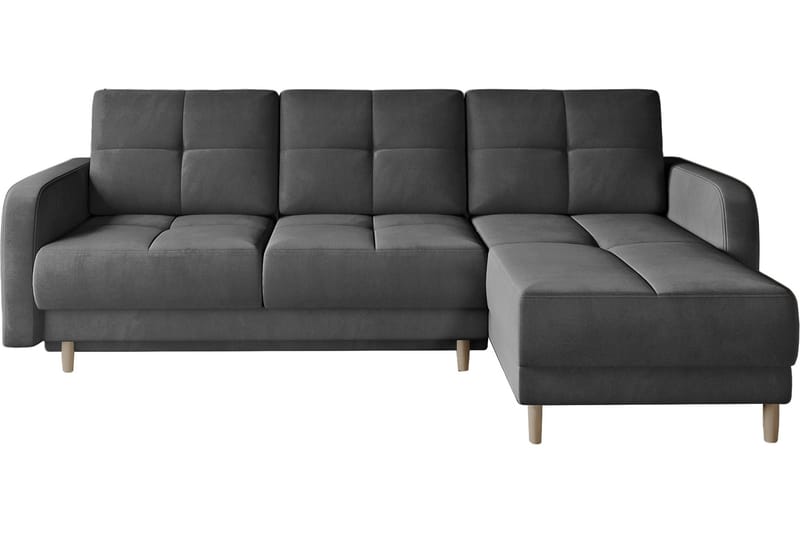 Vuodesohva divaanilla Hatwall säilytyksellä 3:n ist - Tummanharmaa - Huonekalut - Sohva - Vuodesohva