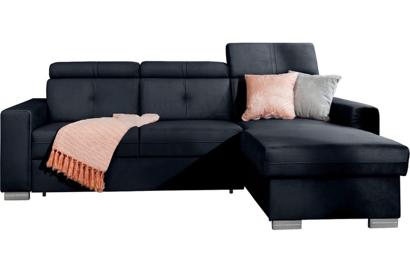 Vuodesohva divaanilla Hazara säilytyksellä 3:n ist - Grafiitinharmaa - Huonekalut - Sohva - Vuodesohva