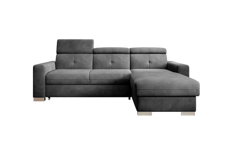 Vuodesohva divaanilla Hazara säilytyksellä 3:n ist - Tummanharmaa - Huonekalut - Sohva - Vuodesohva