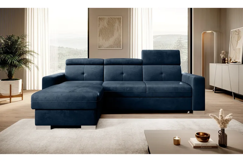 Vuodesohva divaanilla Hazara säilytyksellä 3:n ist, Tummansininen