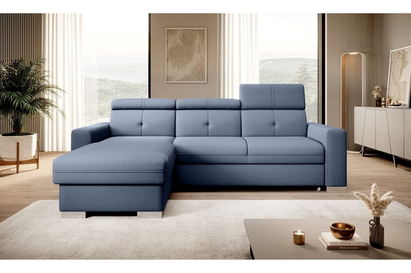 Vuodesohva divaanilla Hazara säilytyksellä 3:n ist, Tummansininen