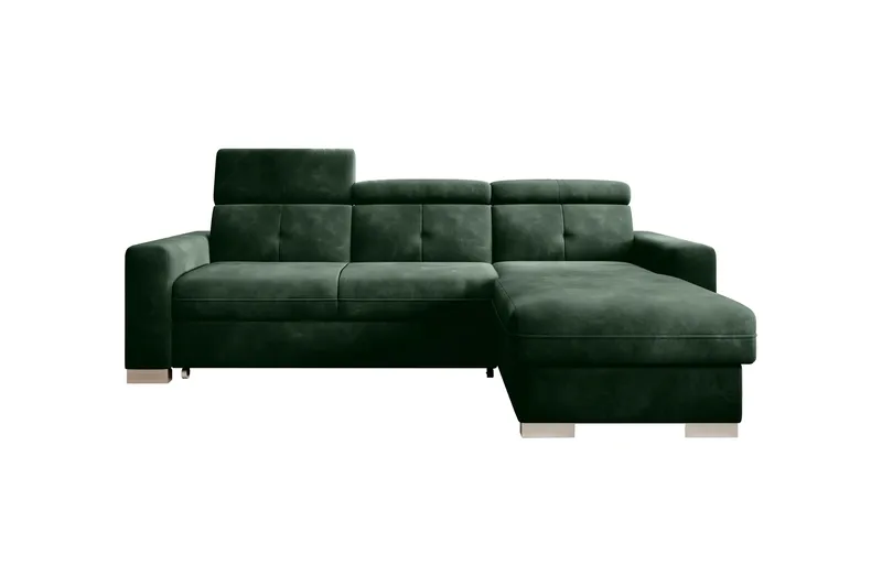 Vuodesohva divaanilla Hazara säilytyksellä 3:n ist - Tummanvihreä - Huonekalut - Sohva - Vuodesohva