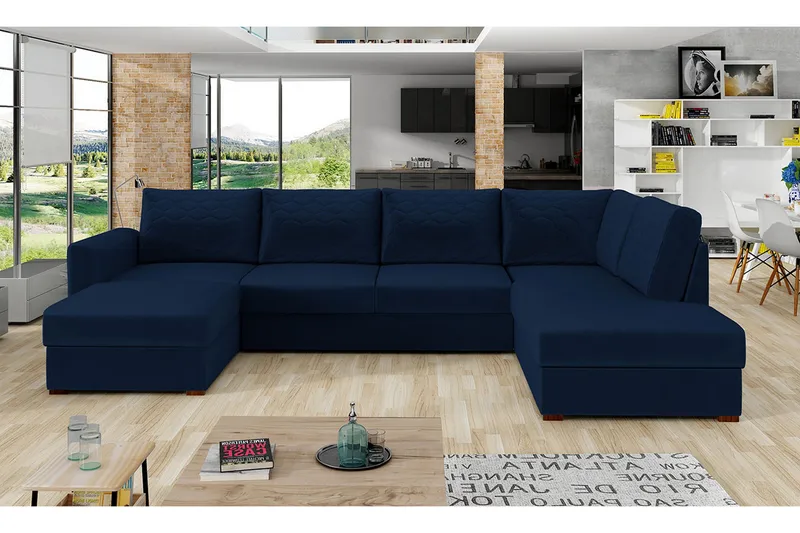 Vuodesohva Divaanilla ja Avopäädyllä Dargina - Huonekalut - Sohva - Vuodesohva