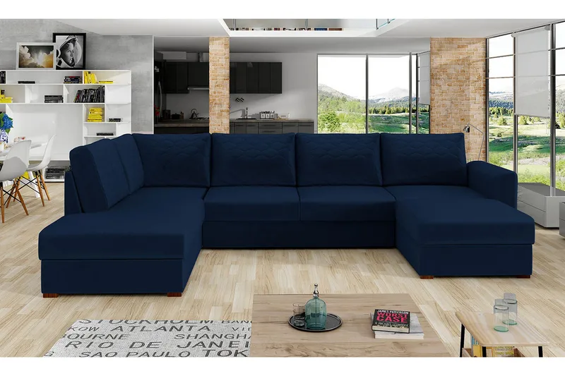 Vuodesohva Divaanilla ja Avopäädyllä Dargina - Huonekalut - Sohva - Vuodesohva