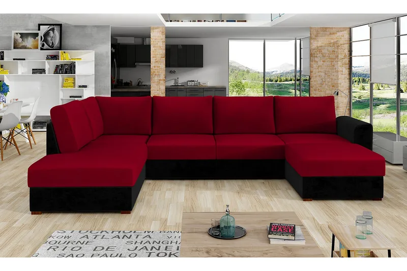 Vuodesohva Divaanilla ja Avopäädyllä Dargina - Huonekalut - Sohva - Vuodesohva