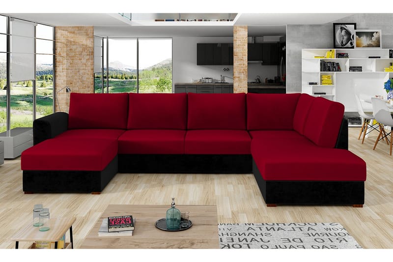 Vuodesohva Divaanilla ja Avopäädyllä Dargina - Huonekalut - Sohva - Vuodesohva