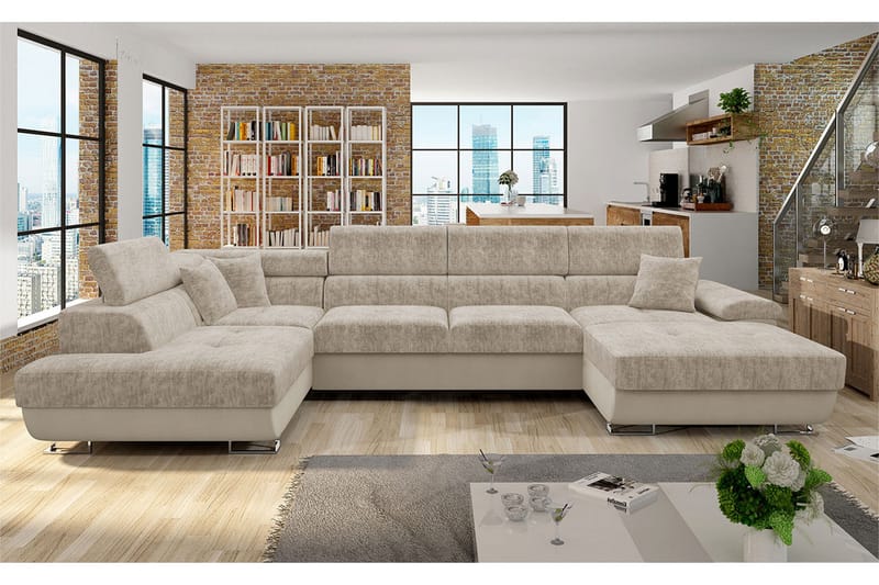 Vuodesohva Divaanilla ja Avopäädyllä Oertel - Huonekalut - Sohva - Vuodesohva