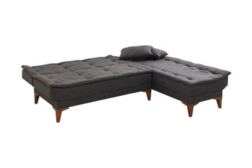 Vuodesohva divaanilla Longburn 4:n ist 107x205 - Antrasiitti - Huonekalut - Sohva - Vuodesohva