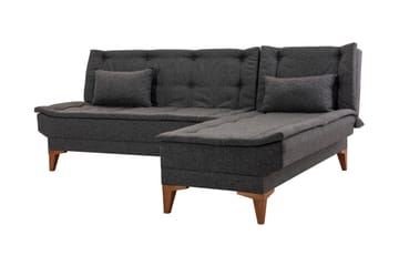 Vuodesohva divaanilla Longburn 4:n ist 107x205 - Antrasiitti - Huonekalut - Sohva - Vuodesohva