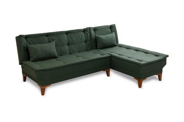 Vuodesohva divaanilla Longburn 4:n ist 107x205 - Vihreä - Huonekalut - Sohva - Vuodesohva