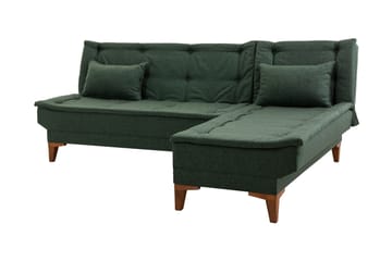 Vuodesohva divaanilla Longburn 4:n ist 107x205 - Vihreä - Huonekalut - Sohva - Vuodesohva
