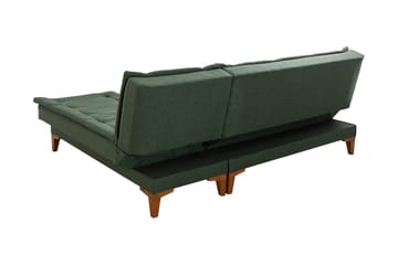 Vuodesohva divaanilla Longburn 4:n ist 107x205 - Vihreä - Huonekalut - Sohva - Vuodesohva