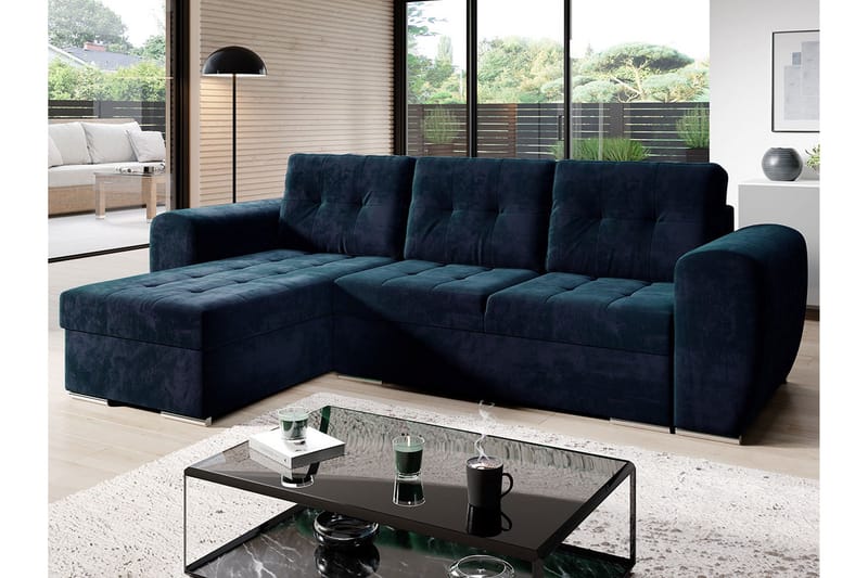 Vuodesohva Divaanilla - Musta - Huonekalut - Sohva - Vuodesohva