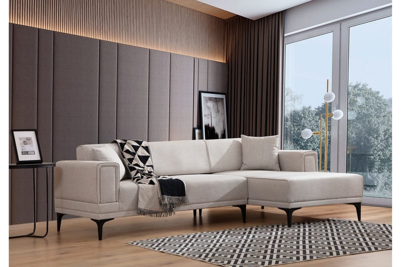 Vuodesohva Divaanilla Naoko - Beige - Huonekalut - Sohva - Vuodesohva