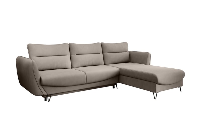 Vuodesohva divaanilla Swentzel Säilytyksellä - Beige - Huonekalut - Sohva - Vuodesohva