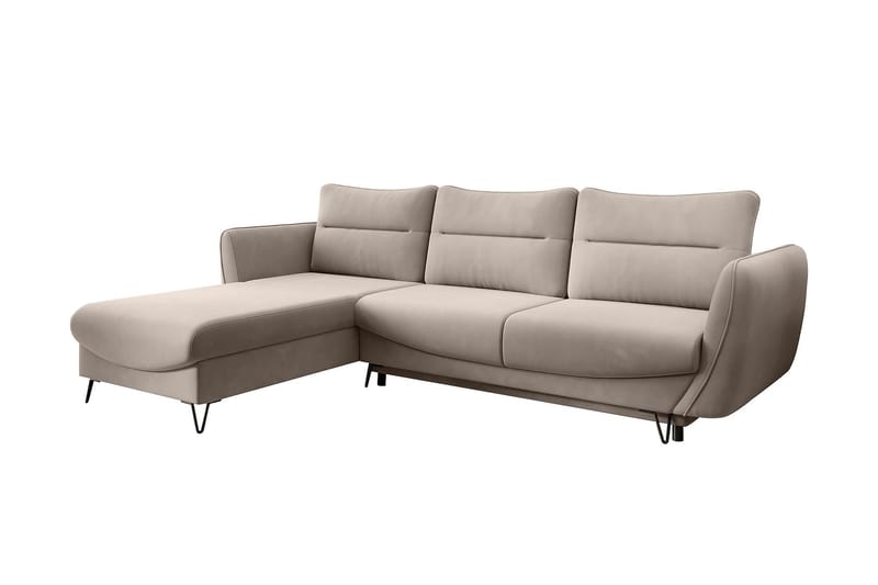 Vuodesohva divaanilla Swentzel Säilytyksellä - Beige - Huonekalut - Sohva - Vuodesohva