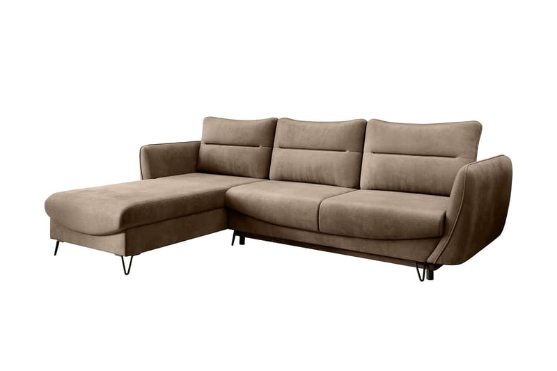 Vuodesohva divaanilla Swentzel Säilytyksellä - Beige - Huonekalut - Sohva - Vuodesohva