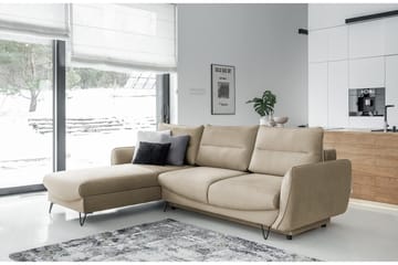 Vuodesohva divaanilla Swentzel Säilytyksellä - Beige - Huonekalut - Sohva - Vuodesohva