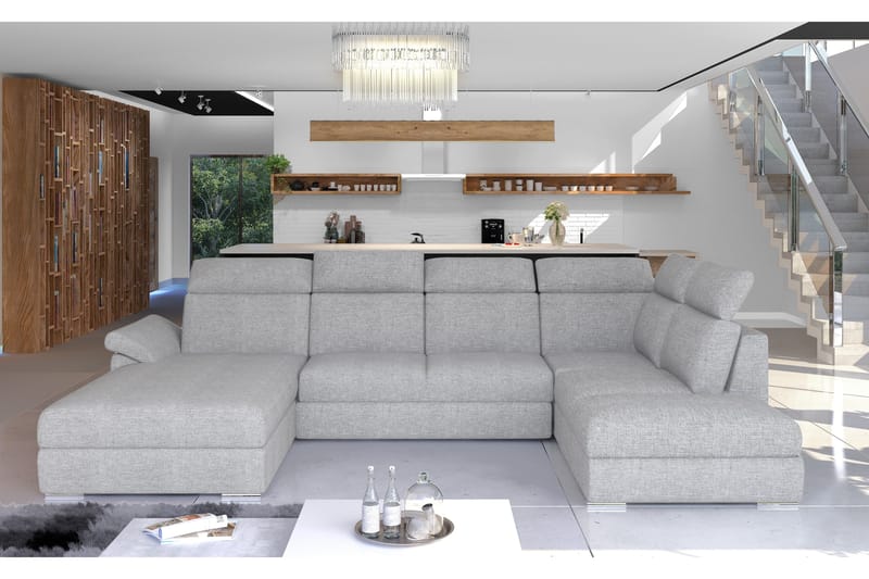 Vuodesohva Emeria tupladivaanilla - Harmaa - Huonekalut - Sohva - Vuodesohva