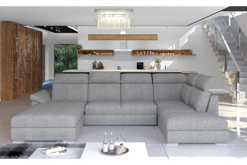 Vuodesohva Emeria tupladivaanilla - Harmaa - Huonekalut - Sohva - Vuodesohva