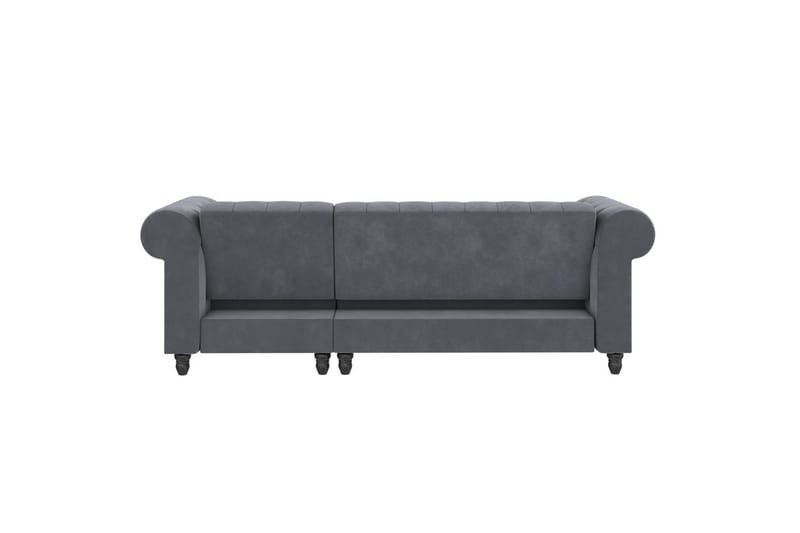 Vuodesohva Felix 241x154x83 cm, Antrasiitti, Sametti - 241x154x83 cm, Antrasiitti, Sametti - Huonekalut - Sohva - Vuodesohva