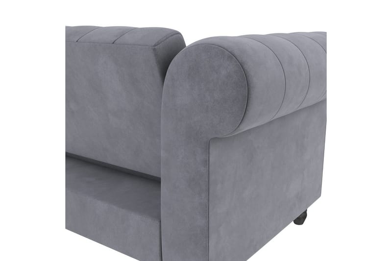 Vuodesohva Felix 241x154x83 cm, Antrasiitti, Sametti - 241x154x83 cm, Antrasiitti, Sametti - Huonekalut - Sohva - Vuodesohva
