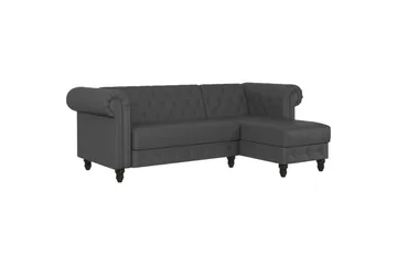 Vuodesohva Felix 241x154x83 cm, Harmaa, PU/Puu/Metalli