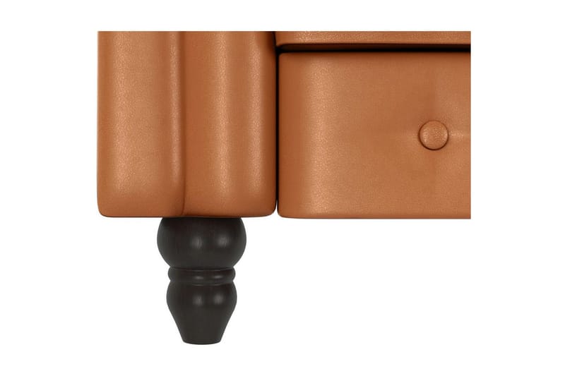 Vuodesohva Felix 241x154x83 cm, Konjakki, PU/Puu/Metalli - 241x154x83 cm, Konjakki, PU/Puu/Metalli - Huonekalut - Sohva - Vuodesohva