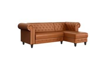 Vuodesohva Felix 241x154x83 cm, Konjakki, PU/Puu/Metalli