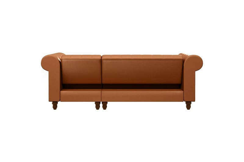 Vuodesohva Felix 241x154x83 cm, Konjakki, PU/Puu/Metalli - 241x154x83 cm, Konjakki, PU/Puu/Metalli - Huonekalut - Sohva - Vuodesohva