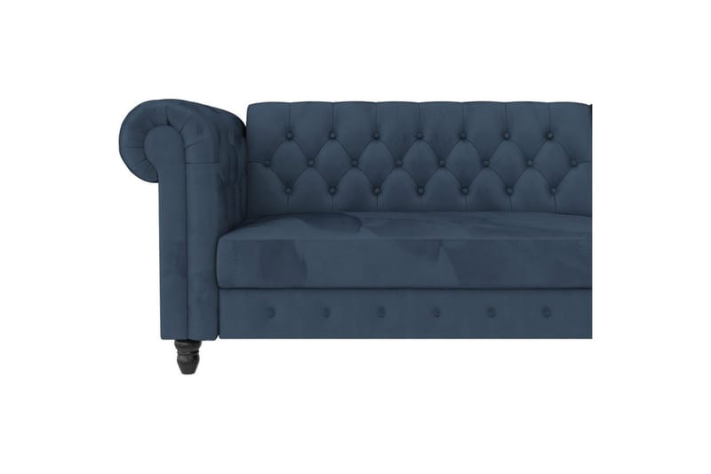 Vuodesohva Felix 241x154x83 cm, Sininen, Sametti/Puu/Metalli - 241x154x83 cm, Sininen, Sametti/Puu/Metalli - Huonekalut - Sohva - Vuodesohva